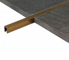 Профиль Juliano Tile Trim SUP08-2B-10H Gold  матовый (2700мм)